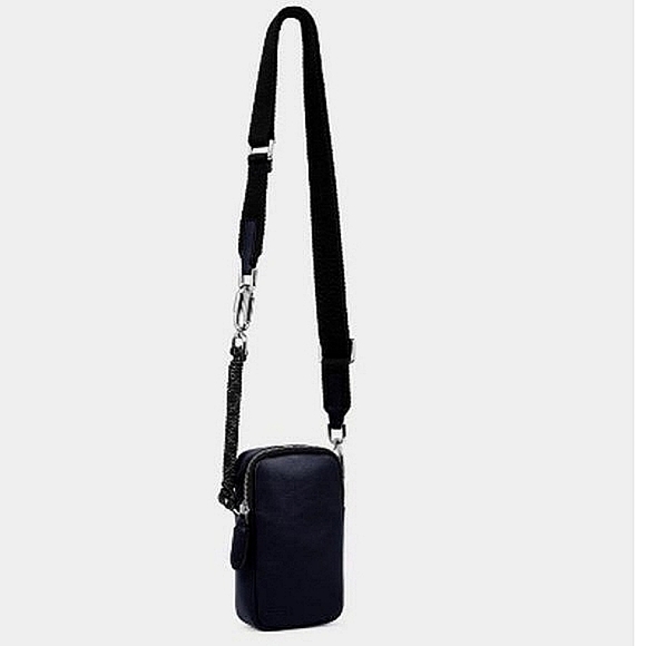 ECCO Leather Crossbody Dark Navy Blue | Night Ocean  NWT UNISEX Design - Picture 3 of 16